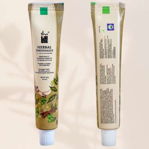 50 g pflanzliche Zahnpasta (frei von Parabenen, Fluorid, SLS und SLES) 50 g pflanzliche Zahnpasta (frei von Parabenen, Fluorid, SLS und SLES)