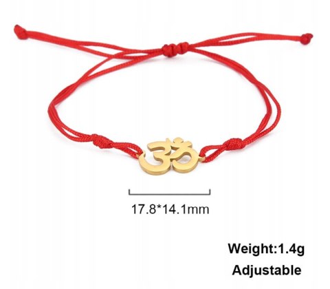 Edelstahl-Schnür-AUM-Armband verstellbar Rot Edelstahl-Schnür-AUM-Armband verstellbar Rot