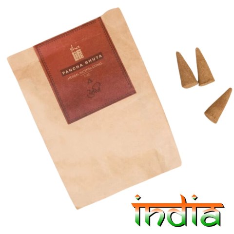 Pancha Bhuta Feuer konische Räucherstäbchen (Packung mit 20 Kegeln) Pancha Bhuta Feuer konische Räucherstäbchen (Packung mit 20 Kegeln)