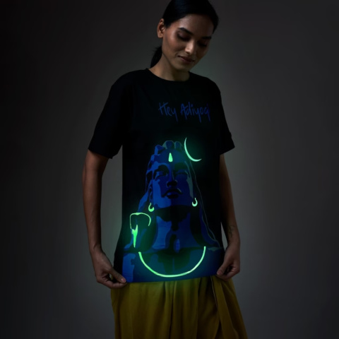 Koszulka Hey Adiyogi Unisex T Shirt (Glow in the dark) L Koszulka Hey Adiyogi Unisex T Shirt (Glow in the dark) L