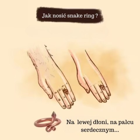 Snake Ring Sarpa Sutra miedź (Rozmiar L) Snake Ring Sarpa Sutra miedź (Rozmiar L)
