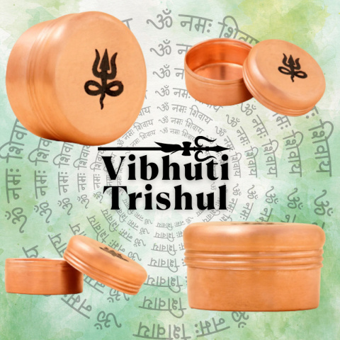 TRISHUL Kupfer Vibhuti Box (Mittel) ISHA TRISHUL Kupfer Vibhuti Box (Mittel) ISHA