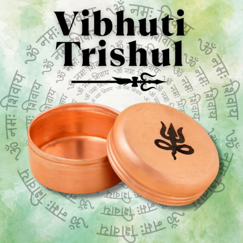 TRISHUL Kupfer Vibhuti Box (Mittel) ISHA TRISHUL Kupfer Vibhuti Box (Mittel) ISHA