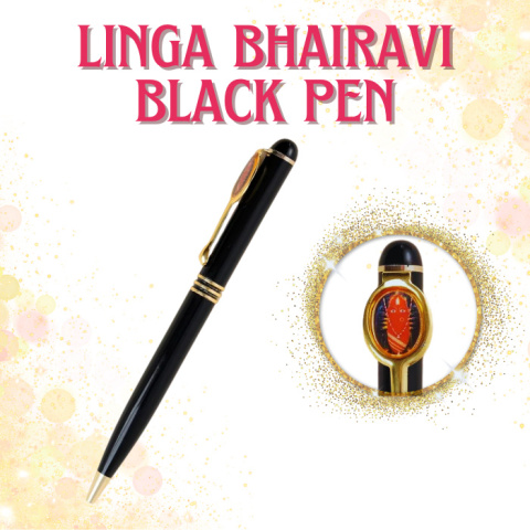 Kugelschreiber Linga Bhairavi Black Ball ISHA Kugelschreiber Linga Bhairavi Black Ball ISHA