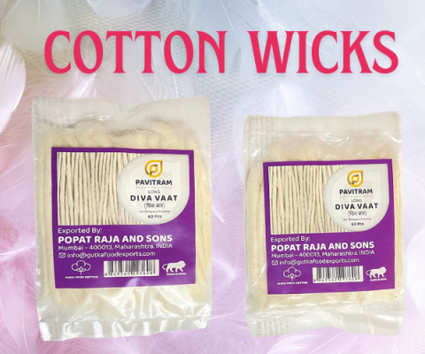 Große Packung Baumwolldochte 10 cm (Packung mit 60 Stück) Große Packung Baumwolldochte 10 cm (Packung mit 60 Stück)