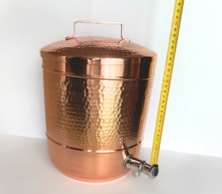 ISHA Wasserspeicher aus geschmiedetem Kupfer, 8 Liter