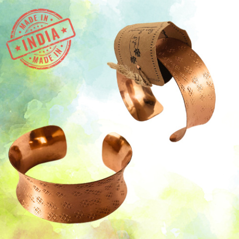 Kupferarmband 100% Kupfer ISHA breit Kupferarmband 100% Kupfer ISHA breit