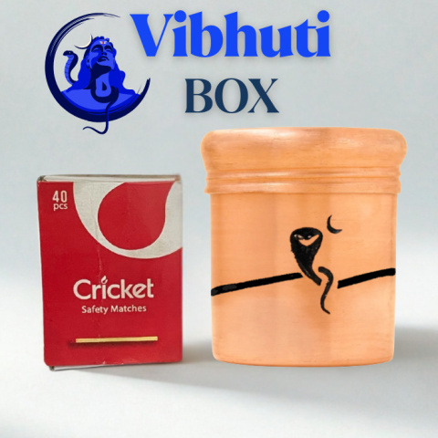 Kupferdose für Vibhuti (hoch) - Naga Kupferdose für Vibhuti (hoch) - Naga