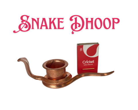 Traditioneller Snake Dhoop Stand (Copper) ISHA Traditioneller Snake Dhoop Stand (Copper) ISHA