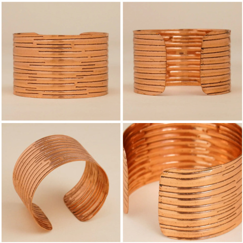 KUPFERMANSCHETTE Handverziertes wunderschönes Kupfer-Isha-Armband KUPFERMANSCHETTE Handverziertes wunderschönes Kupfer-Isha-Armband