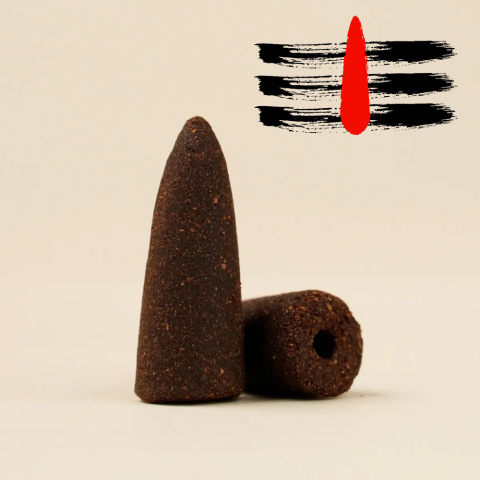 SANDALWOOD Konische Räucherstäbchen für Adiyogi Backflow 20 konische Räucherstäbchen SANDALWOOD Konische Räucherstäbchen für Adiyogi Backflow 20 konische Räucherstäbchen