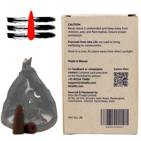 Nagachampa Cone Räucherstäbchen für Adiyogi Backflow 20 Cone Räucherstäbchen Nagachampa Cone Räucherstäbchen für Adiyogi Backflow 20 Cone Räucherstäbchen