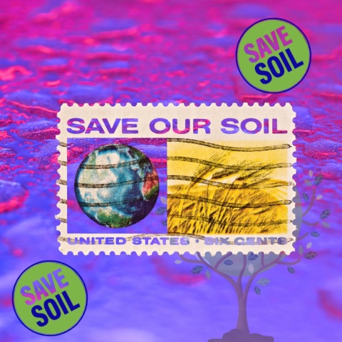 SAVE SOIL - ISHA Ovaler Schlüsselanhänger SAVE SOIL - ISHA Ovaler Schlüsselanhänger